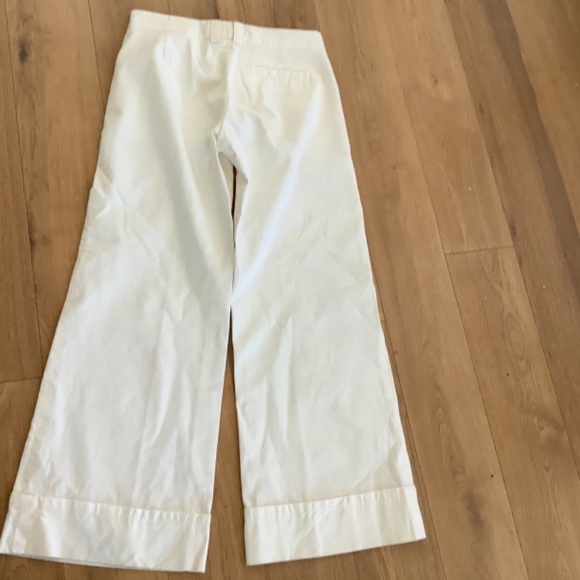 Holt Renfrew - trendy wide leg white pants - Picture 4 of 5